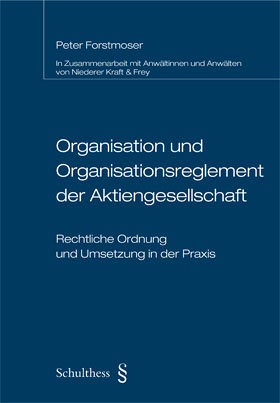 Buchcover von Organisation und Organisationsreglement der Aktiengesellschaft